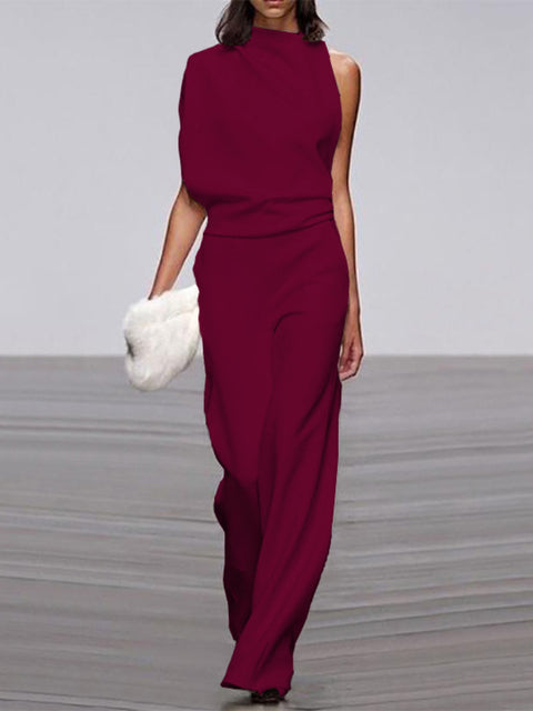 Variant image for Damen Ärmelloses Kleid Breit Bein Polyester Elastan-87