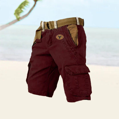 Cargoshorts für Herren aus Stretchmaterial mit 6 Taschen – klassisches Design für Outdoor-Aktivitäten und Alltagsgebrauch 2