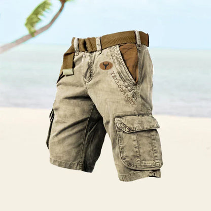 Cargoshorts für Herren aus Stretchmaterial mit 6 Taschen – klassisches Design für Outdoor-Aktivitäten und Alltagsgebrauch 3
