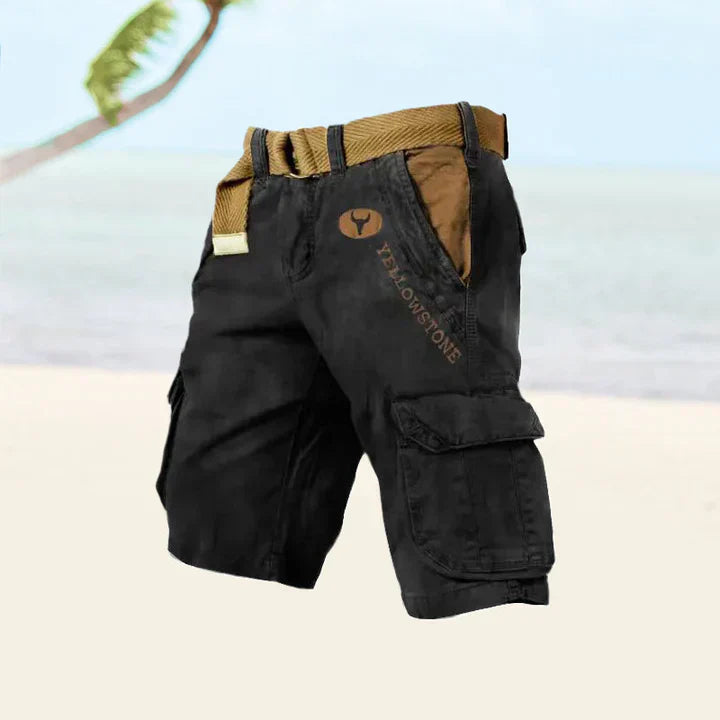 Cargoshorts für Herren aus Stretchmaterial mit 6 Taschen – klassisches Design für Outdoor-Aktivitäten und Alltagsgebrauch 10