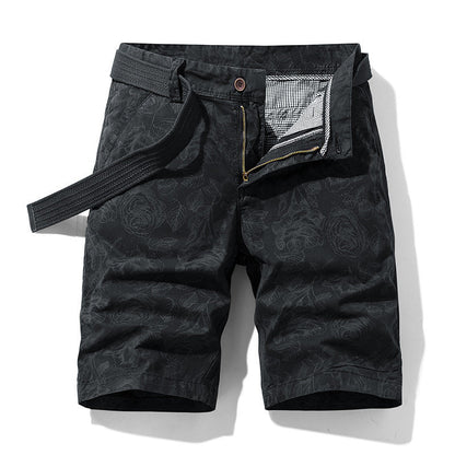 Variant image for Herren-Shorts, Blumenmuster, atmungsaktives Material-37
