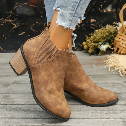 Damen Ankelstiefel Punktdesign Synthetikmaterial-3