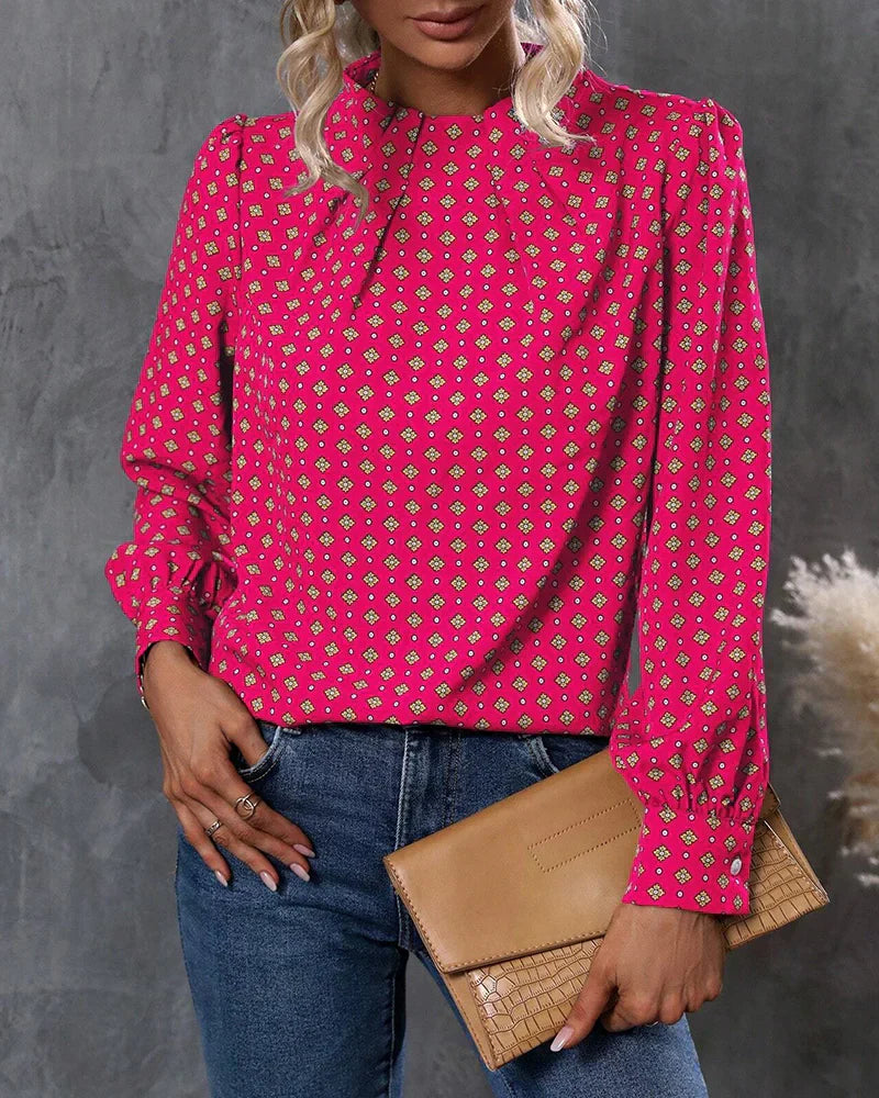 Damenbluse luftige Chemie Design Polyester-2