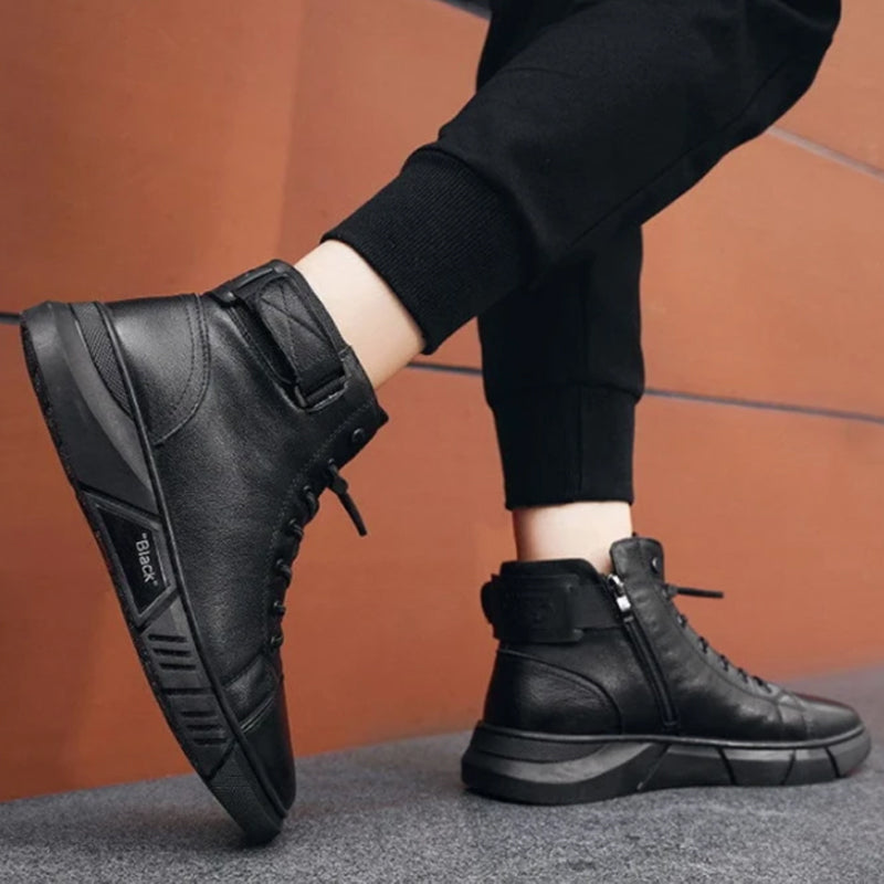 Herren-Stiefel, Leder, isoliert, warm-4