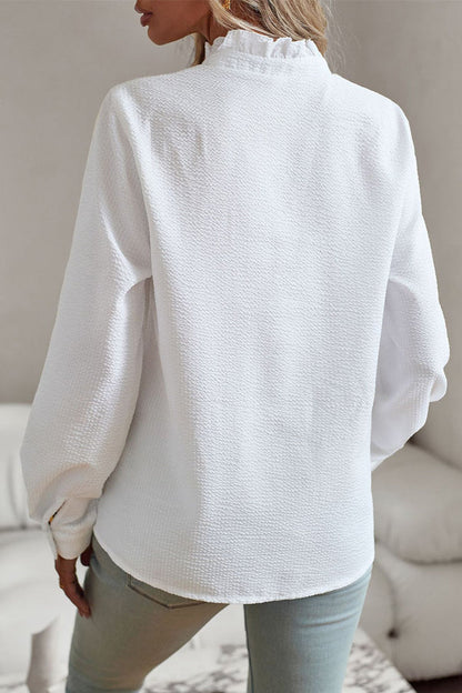 Damen-Langarm-Top, Lässiges Polyester-4
