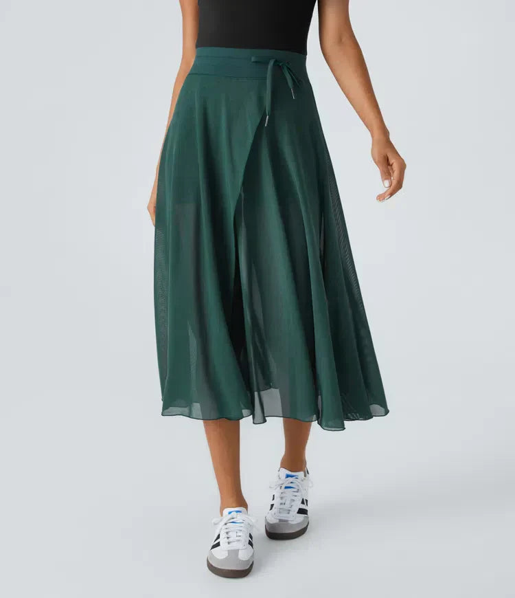 Damen-2-in-1-Kleid, Tüll, hohe Taille, Steinbesetzung 10