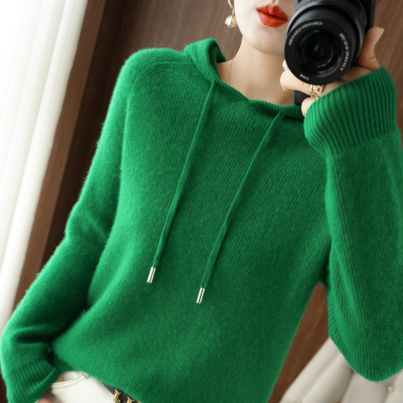 Langer Damen-Hoodie aus 100% Baumwolle – Relaxed Fit mit Kapuze, modernes Design für den Alltag 2
