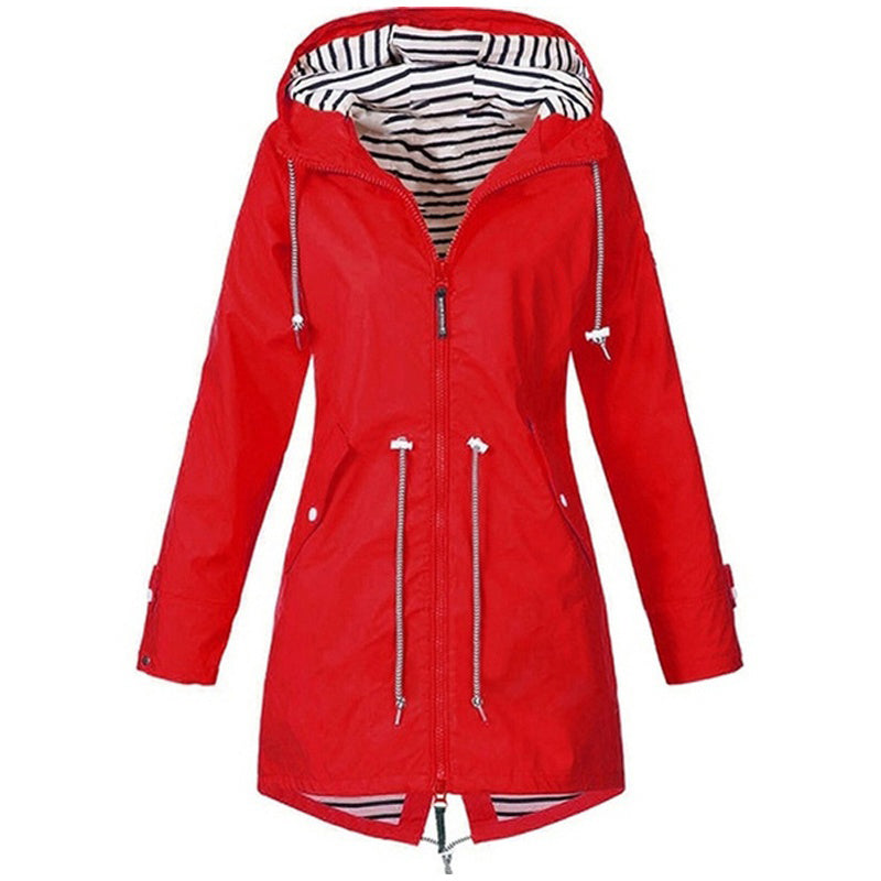 Damenjacke mit Kapuze und warmem Futter, femininer Schnitt, hochwertiges Material 6