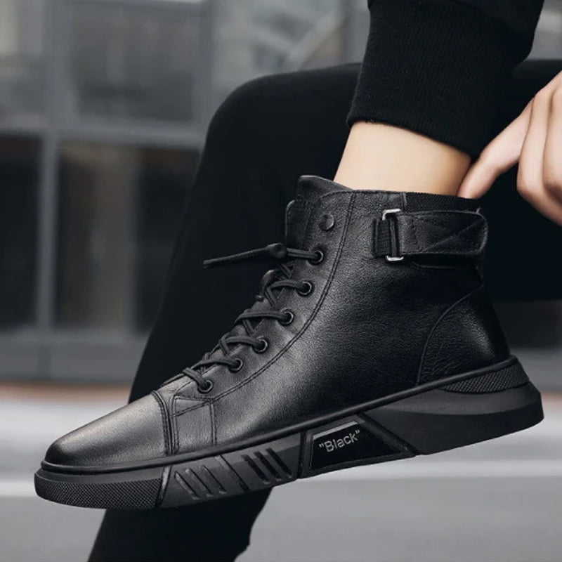 Herren-Stiefel, Leder, isoliert, warm-5