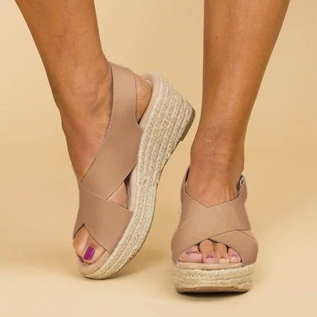 Damen-Sommersandalen, bequem, synthetisch, mit orthopädischer Sohle-2