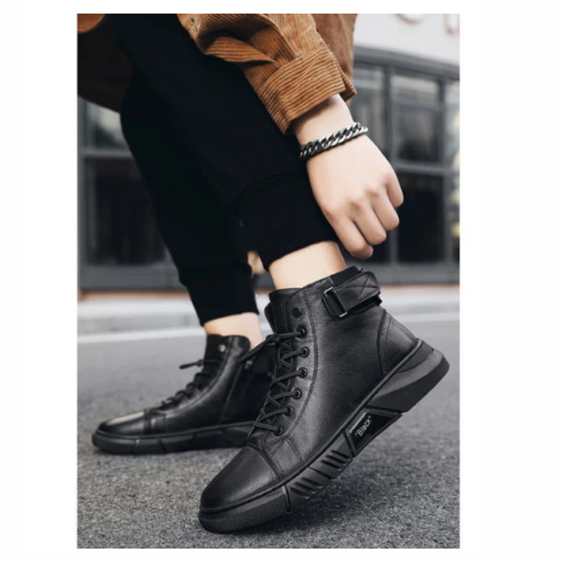 Herren-Stiefel, Leder, isoliert, warm-6