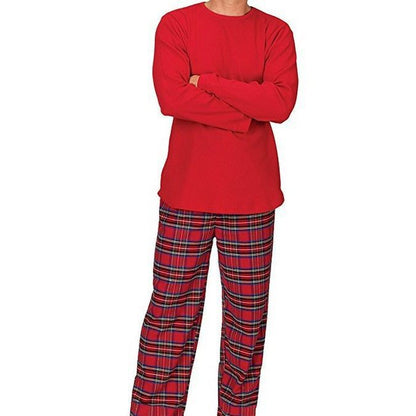 Unisex-Familienpyjama-Set, Karo, weiche Stoffmischung, für Winter-4