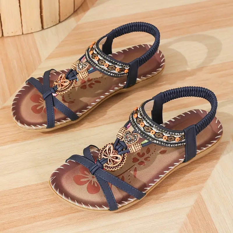 Variant image for Damen-Sandalen mit Schmetterling und Strass, Synthetikleder-45