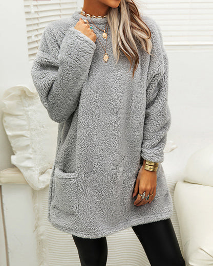 Variant image for Damen-Fleecepullover, Rundhalsausschnitt, weich, Fleece-1