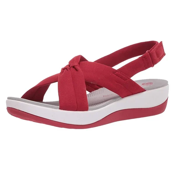 Damen-Sandalen, weich gepolsterte Innensohle, Synthetikleder 2