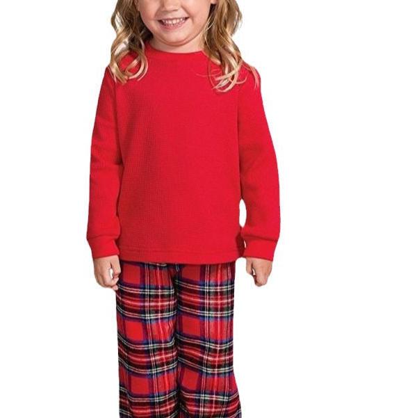 Unisex-Familienpyjama-Set, Karo, weiche Stoffmischung, für Winter-6
