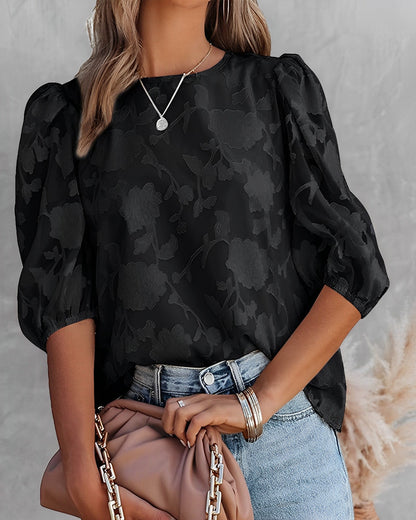 Weiße Bluse Damen klassisch luftig 100% Baumwolle-5