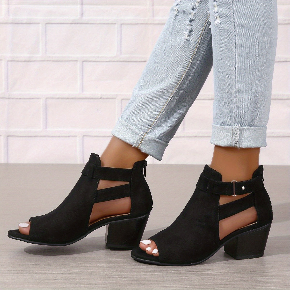 Damen-Pumps Orthopädisch Stoff Eleganter Stil-5