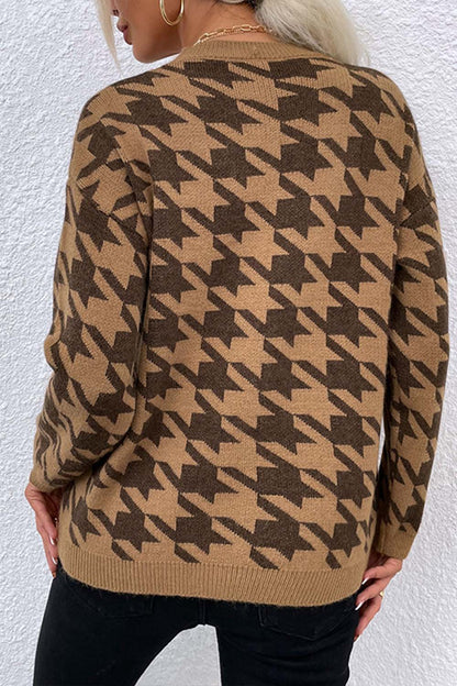 Damen-Pullover, runder Ausschnitt, langärmeliges Polyester-3