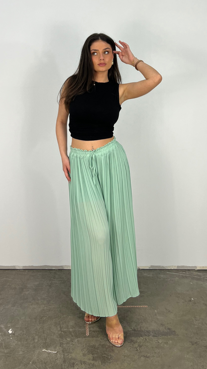 Hose mit Gummizug in Taille Damen Schick Elastische Hose für Alltag 6