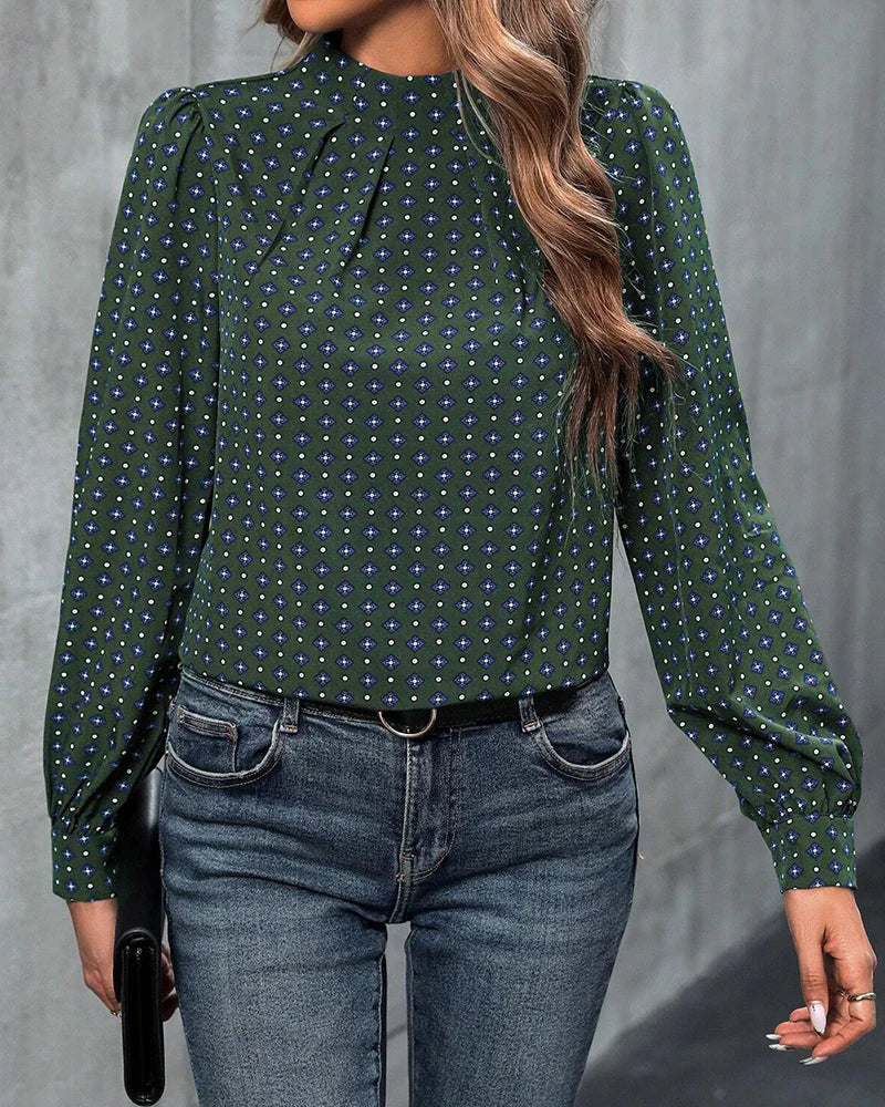 Damenbluse luftige Chemie Design Polyester-3