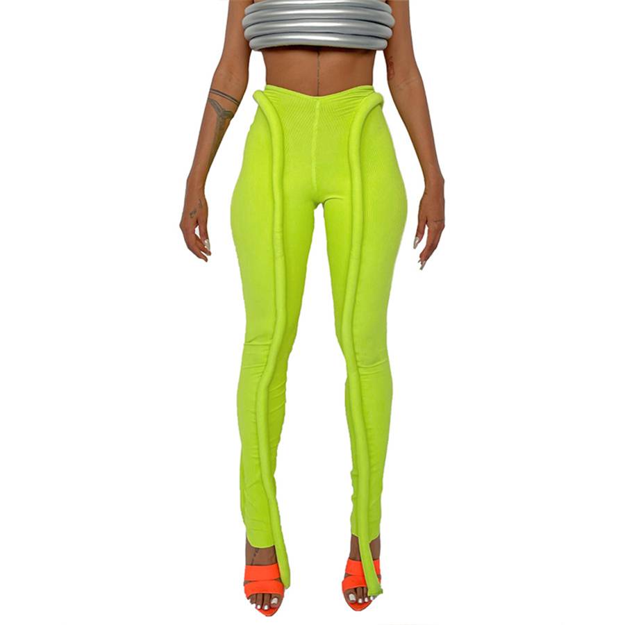 Damen-Hose, schmale Passform, langer Schnitt, mit elastischem Bund-2