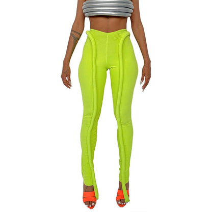 Damen-Hose, schmale Passform, langer Schnitt, mit elastischem Bund-2