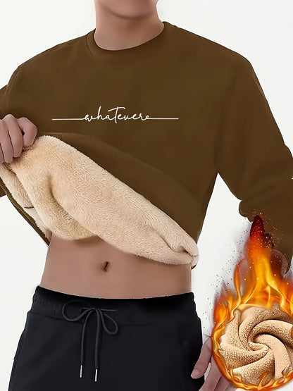 Variant image for Herren-Fleecepullover, runder Ausschnitt, weicher Fleece-43