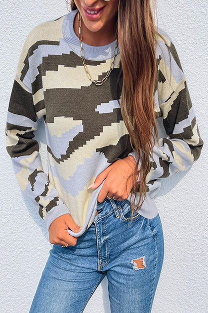 Damen-T-Shirt, leopardgemusterte kurze Ärmel, Polyester-3