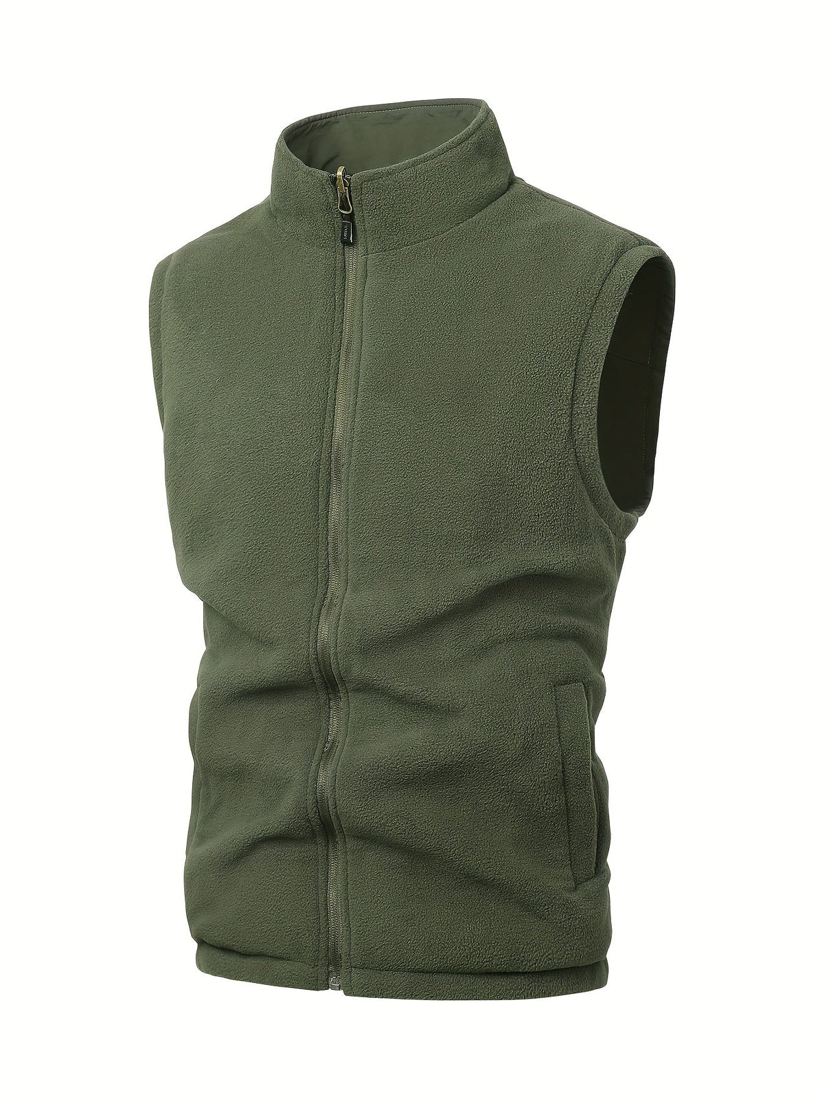 Herren-Westen, wendbar, monochromes Polyester, für Outdoor-Einsatz-3