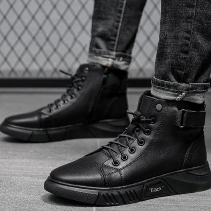 Herren-Stiefel, Leder, isoliert, warm-2