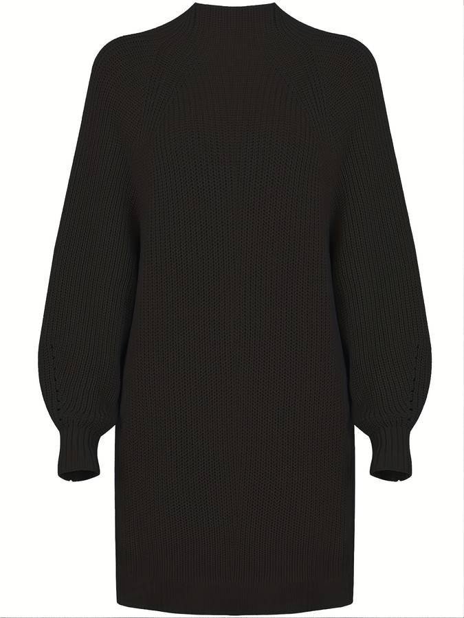 Damen-Rollkragenpullover, große Größe, weiche Baumwolle-4