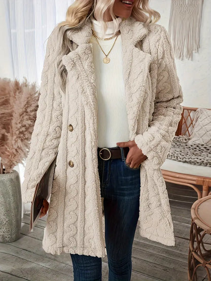 Variantenbild für dicke Winter-Damenjacke aus Polyester mit modernem Design-1