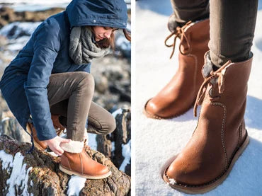 Gefütterte Damen-Winterstiefel, wasserbeständig, bequem, mit Reißverschluss-4