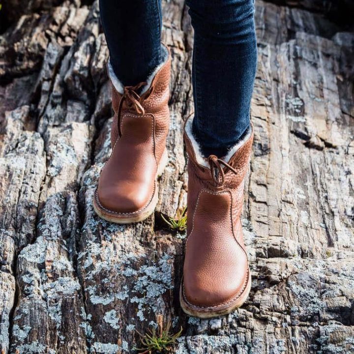 Gefütterte Damen-Winterstiefel, wasserbeständig, bequem, mit Reißverschluss-3