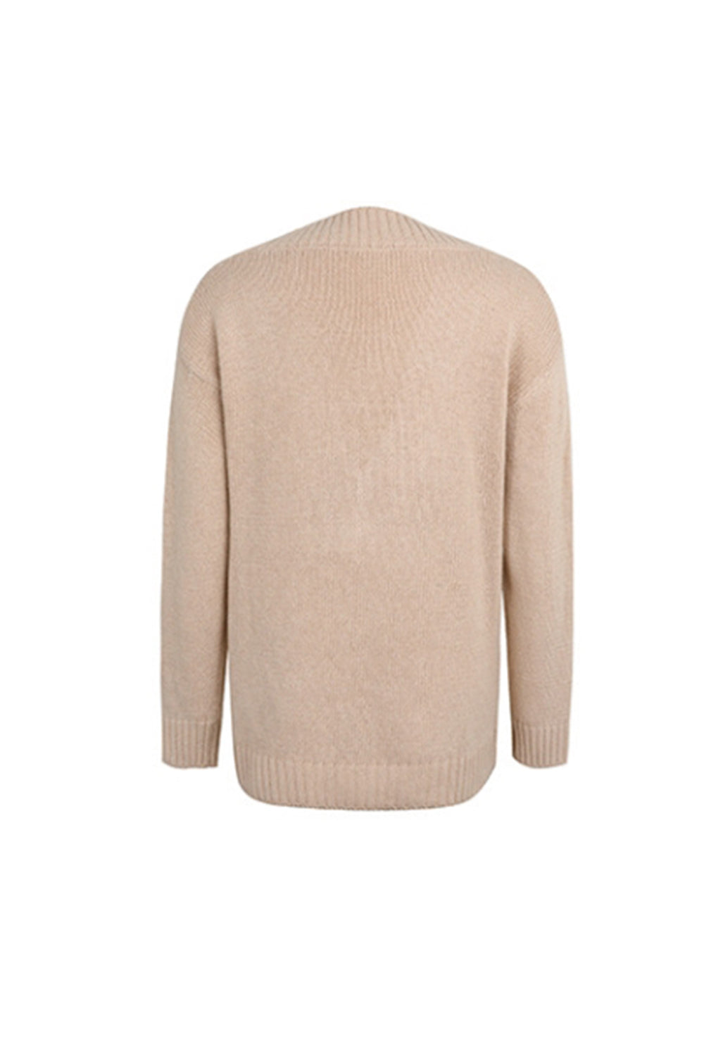 Damen-Pullover, V-Ausschnitt, Twist, Polyester, langärmelig-4