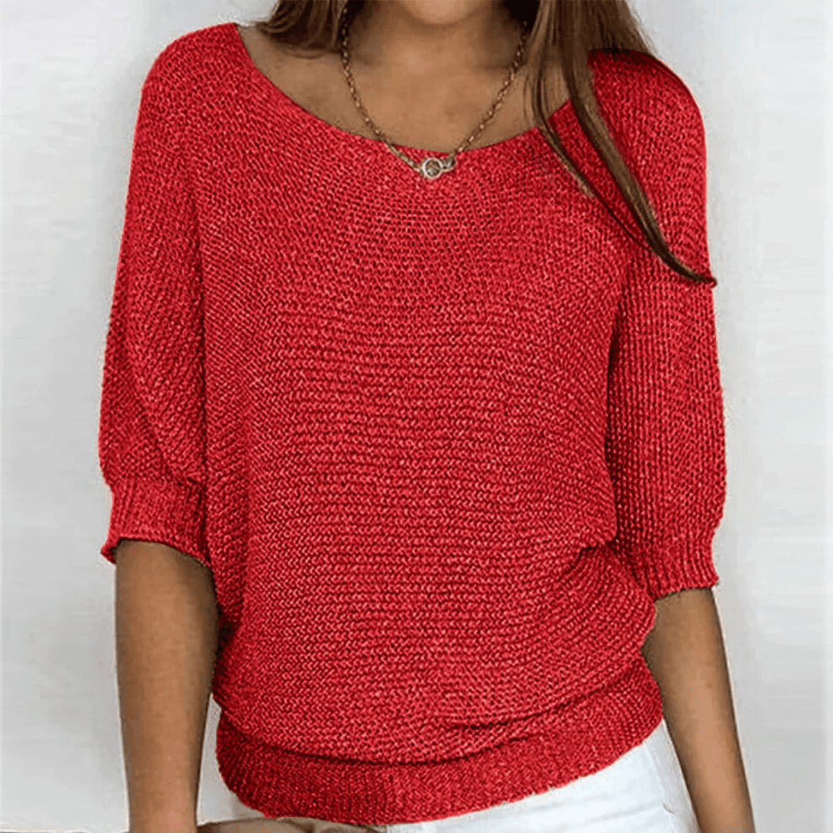 Damen-Pullover, klassisches Design, weiches Material 8