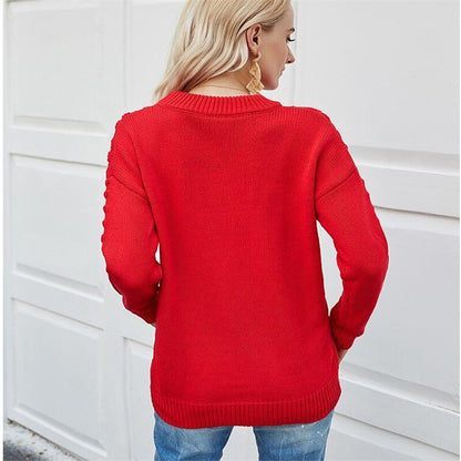 Damen-Strickpullover, strukturiert, Acryl-3