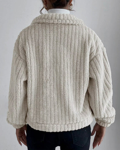 Damen-Mantel Dick mit Kapellkragen Lange Ärmel Isolierendes Material-6