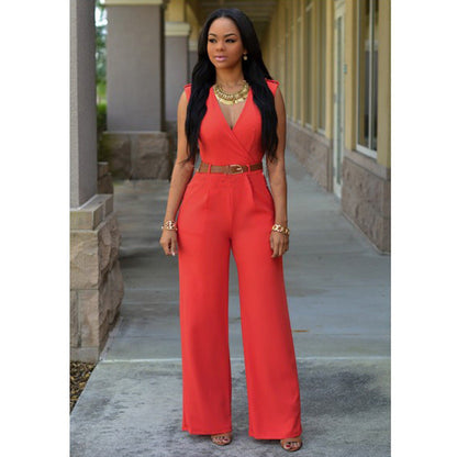Damen-Jumpsuit mit geraden Beinen aus Polyester und Baumwolle – elegant und bequem, erhältlich in S-XXL 19