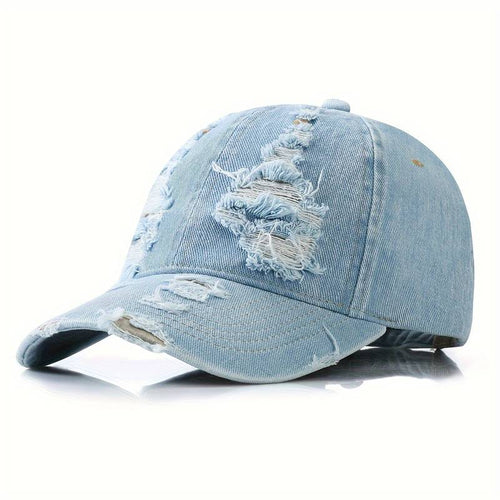 Damenhut Verstellbar Used-Denim-1