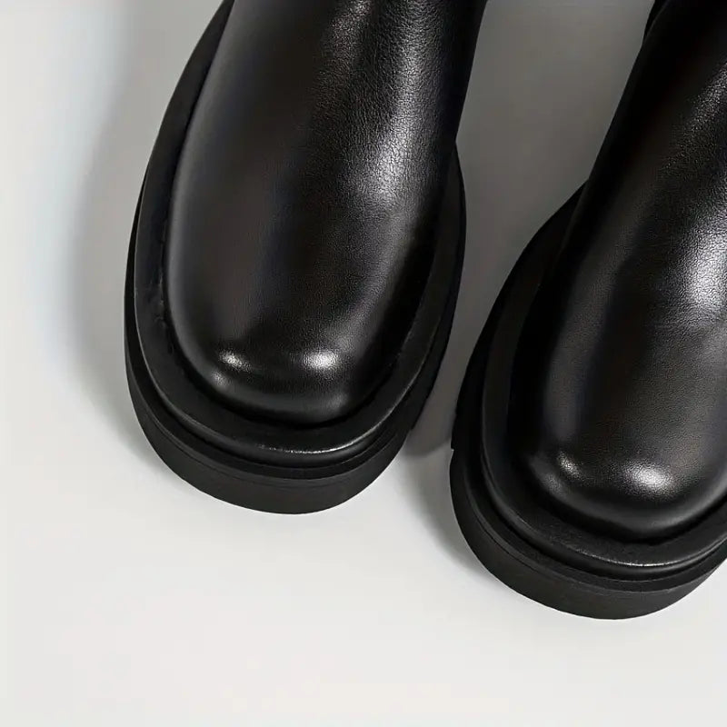 Damen Wasserdichte Stiefel Plateau Wollfutter Komfort-6