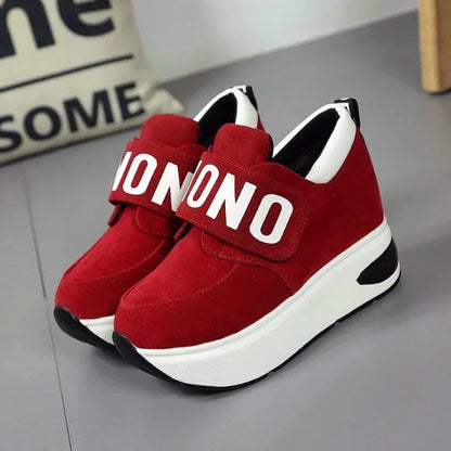 Damen-Sneaker, Klettverschluss, moderne Plateau-Sohle, hochwertiges Material-2