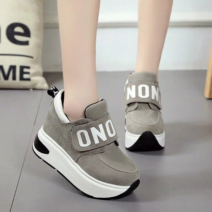 Damen-Sneaker, Klettverschluss, moderne Plateau-Sohle, hochwertiges Material-3