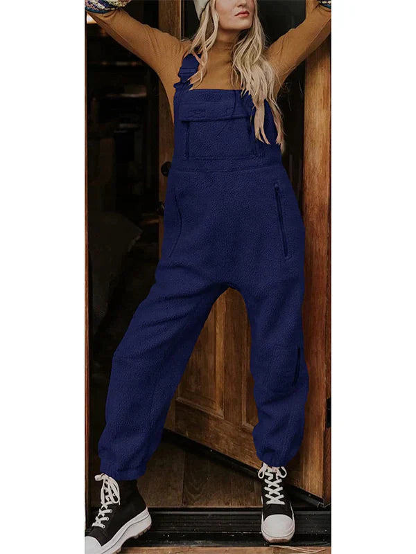 Variant image for Damen-Jumpsuit Fleece mit Reißverschluss Modernes Design-11