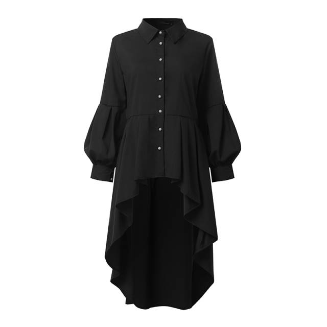 Variant image for Damen-Tunika, langärmeliges Polyester, Spandex elegante figurative Passform-8