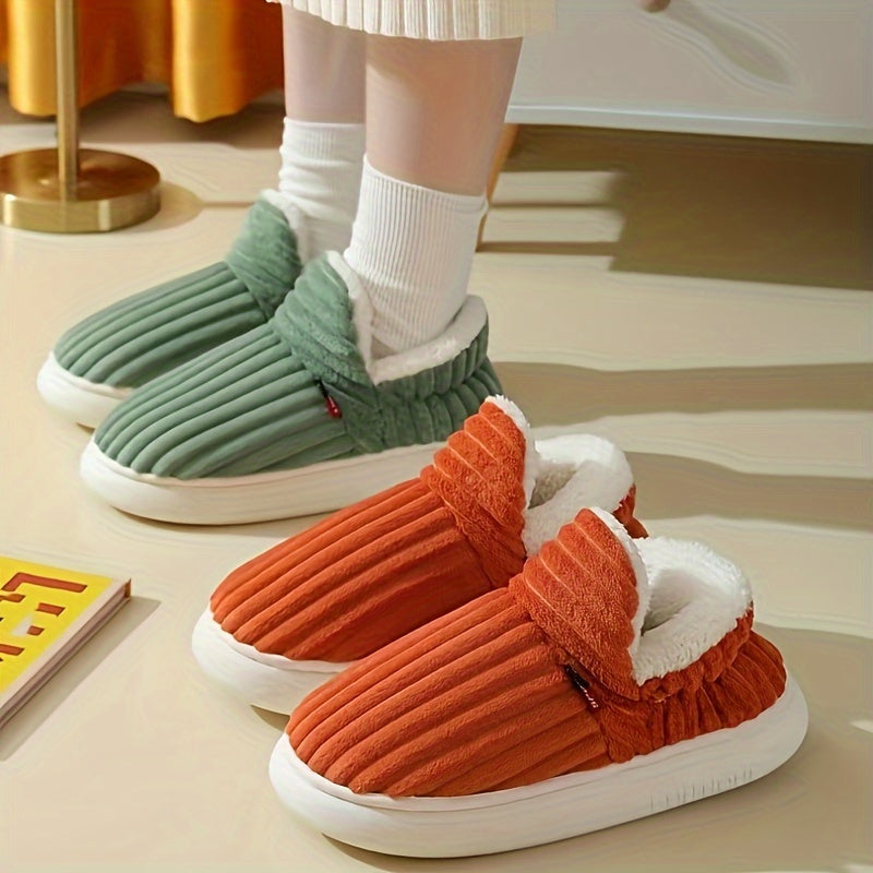 Damen-Pantoffeln, weicher Plüsch, Design, für Innenbereich-6