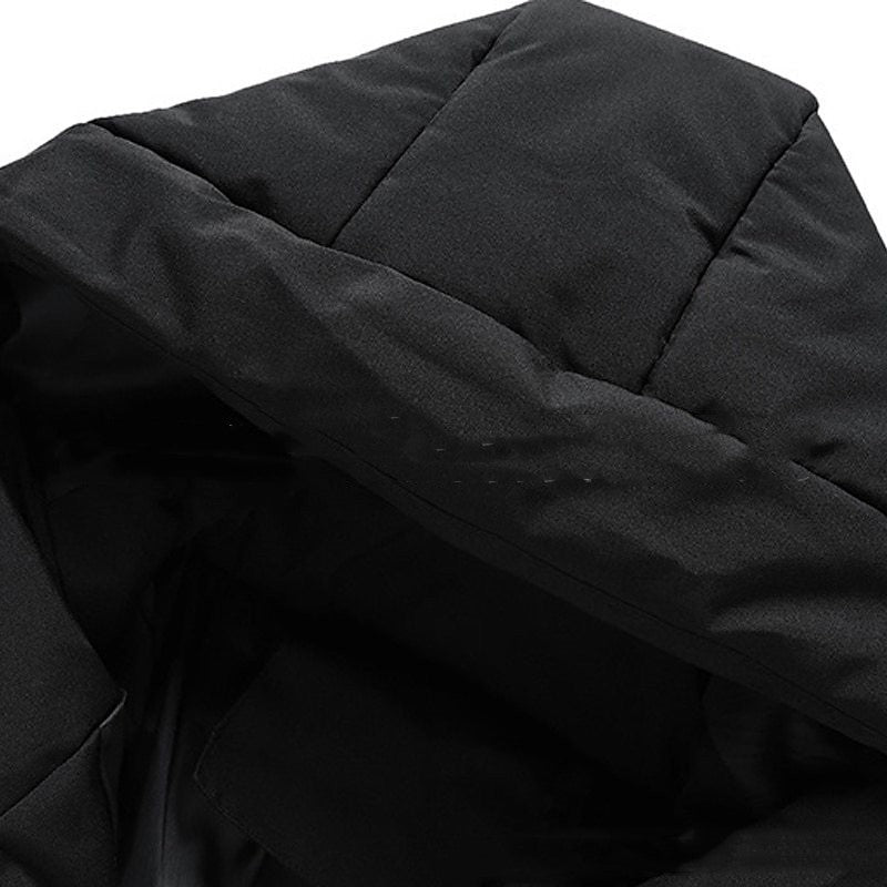 Damenjacke Daunenjacke mit Kapuze Verstellbare Passform Dickes Gestepptes Material-2