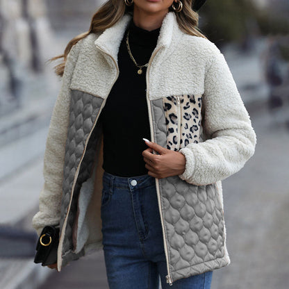 Variant image for Damen Patchwork Leoparden-Design Gemischter Stoff-5