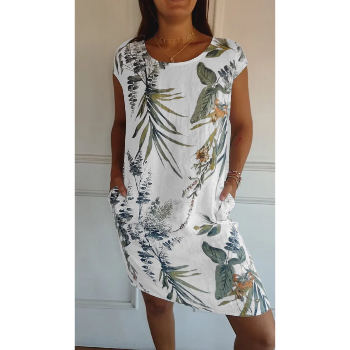 Damenkleid aus weichem Stoffmix im klassischen Schnitt – passt für Fest und Alltag, erhältlich in mehreren Farben und Größen S-XL 6